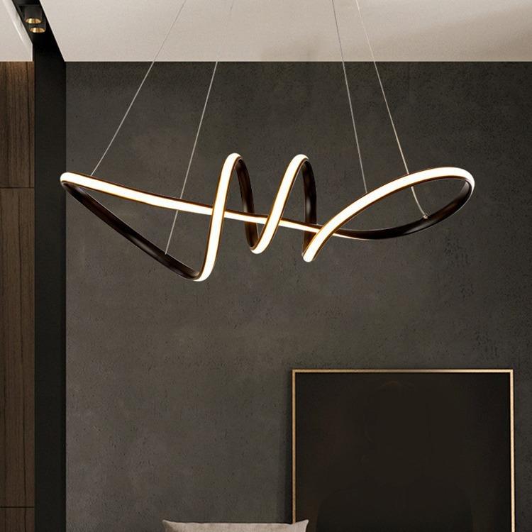 LED吊灯 新款个性简约客厅灯创意大气民宿公寓双圈帆船卧室餐厅灯