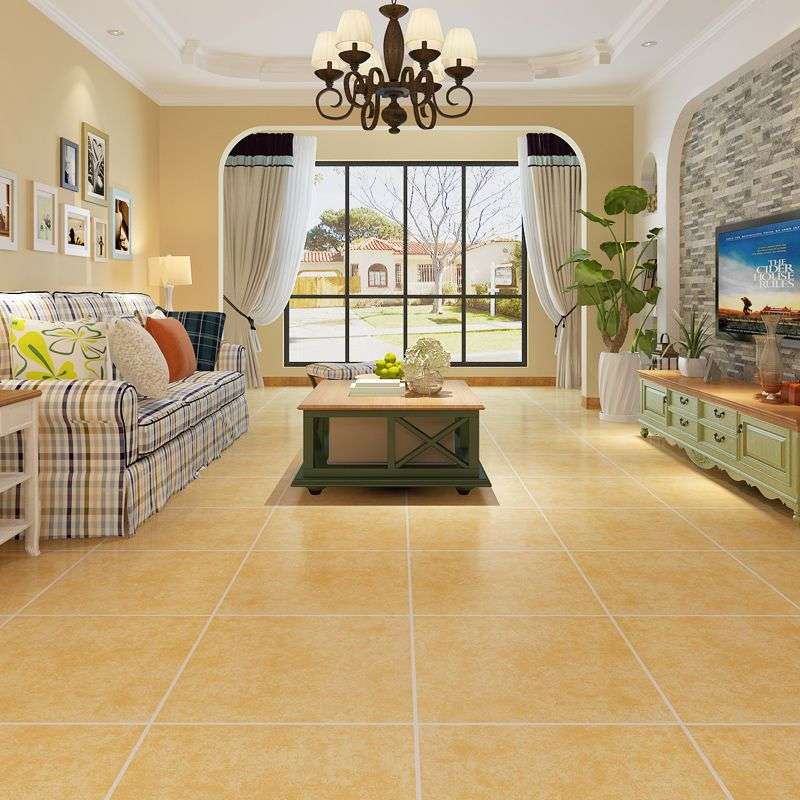 哑光瓷砖600X600仿古砖卧室花园阳台防滑耐磨地板砖米黄庭院田园