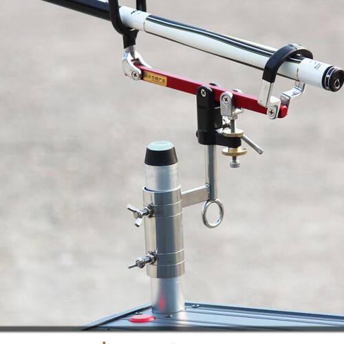 新钓台不锈钢加厚通用配件万向炮台座夜钓灯支架手海两用渔具用品