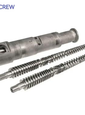 锥双机筒螺杆55/11065/13280/15692/188等锥形双螺杆塑料