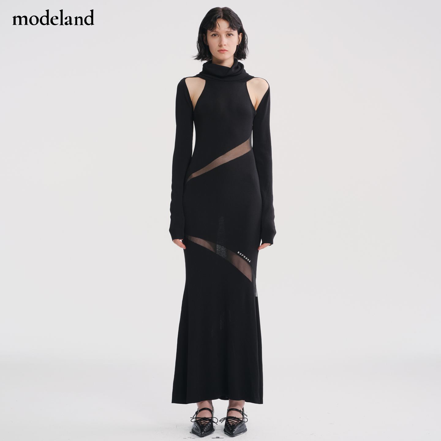 【设计师款】NOPHORA小众设计镂空针织性感连衣裙modeland买手店