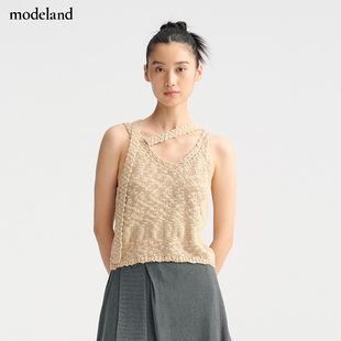 FLAT不规则斜肩设计感背心modeland买手店 MONO 设计师款