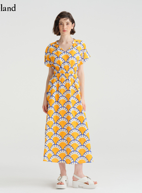 【设计师款】CYNTHIA&XIAO休闲度假风印花连衣裙modeland买手店