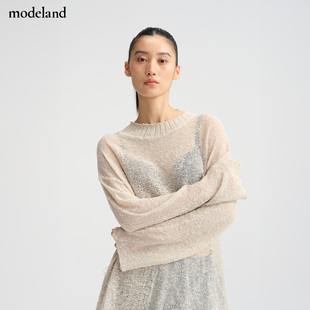 半透明宽松针织长袖 FLAT薄款 MONO modeland买手店 设计师款