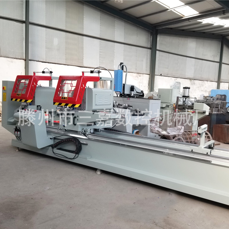 铝塑型材双头切割锯厂家 直线平推锯06型 直线06锯 铝门窗设备