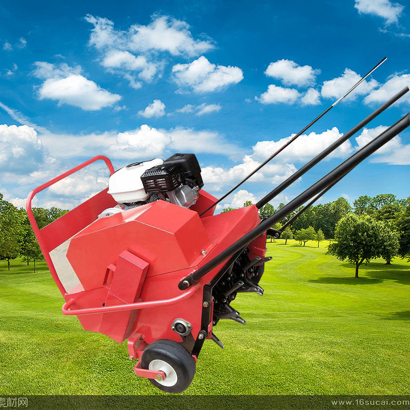 绿化草坪养护打孔机 手推人造草地增氧钻孔机 透水通气钻眼机,五金/工具,碎草机,淘宝优惠券,粉丝福利购,淘宝优惠卷