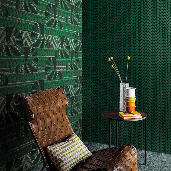 现代简约马头 客厅电视背景墙头55线条丝韵无缝墙布 卧室床壁布