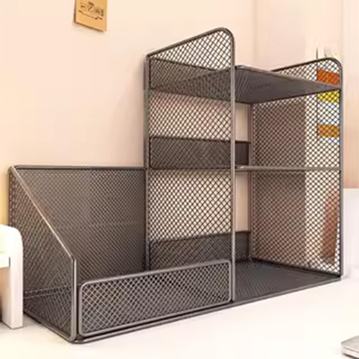 办公桌置物d架学生桌面书架宿舍书桌收纳置物架办公桌上多层置物