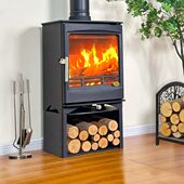 木国产农村 柴燃别墅真火壁炉火木 柴柴火炉家用铸铁真壁炉独立式