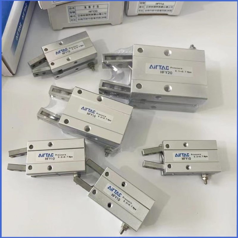 亚德客气动手指g气缸通孔安装HFZ/HFK6/10/16/20/25N/32N/40N