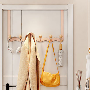 北欧创意挂衣架无痕m收纳门上背后神器卧室浴室房门免打孔门后挂