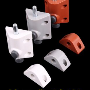 门锁塑料柜门门销插锁扣自动弹簧插销门栓 按钮木门 闩插销门明装