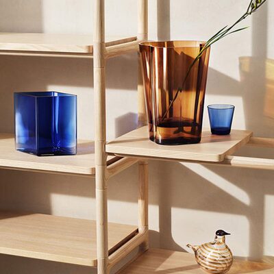 芬兰iittala 传奇湖泊系列玻璃透明花瓶北欧装饰品摆件插花瓶