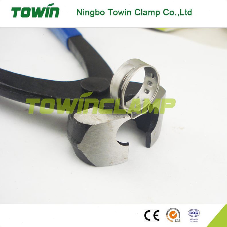 单耳口度抱箍弯夹限制偏平用9非行水管安装卡箍0空间钳卡箍剪子