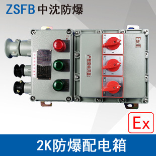 浙江中沈BXMD 2K防爆照明动力配电箱1进2出铝合金防爆开关电箱IIB