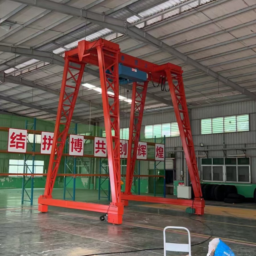 电动龙门架工地10t升降式门式起重机5吨移动无轨万向龙门吊