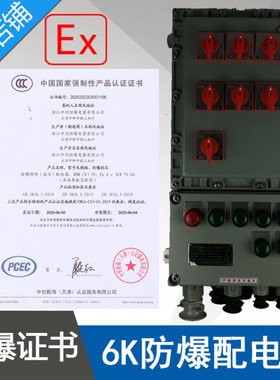 BXMD58-6K防爆照明动力配电箱1进6出铝合金防爆电箱开关箱CCC证书