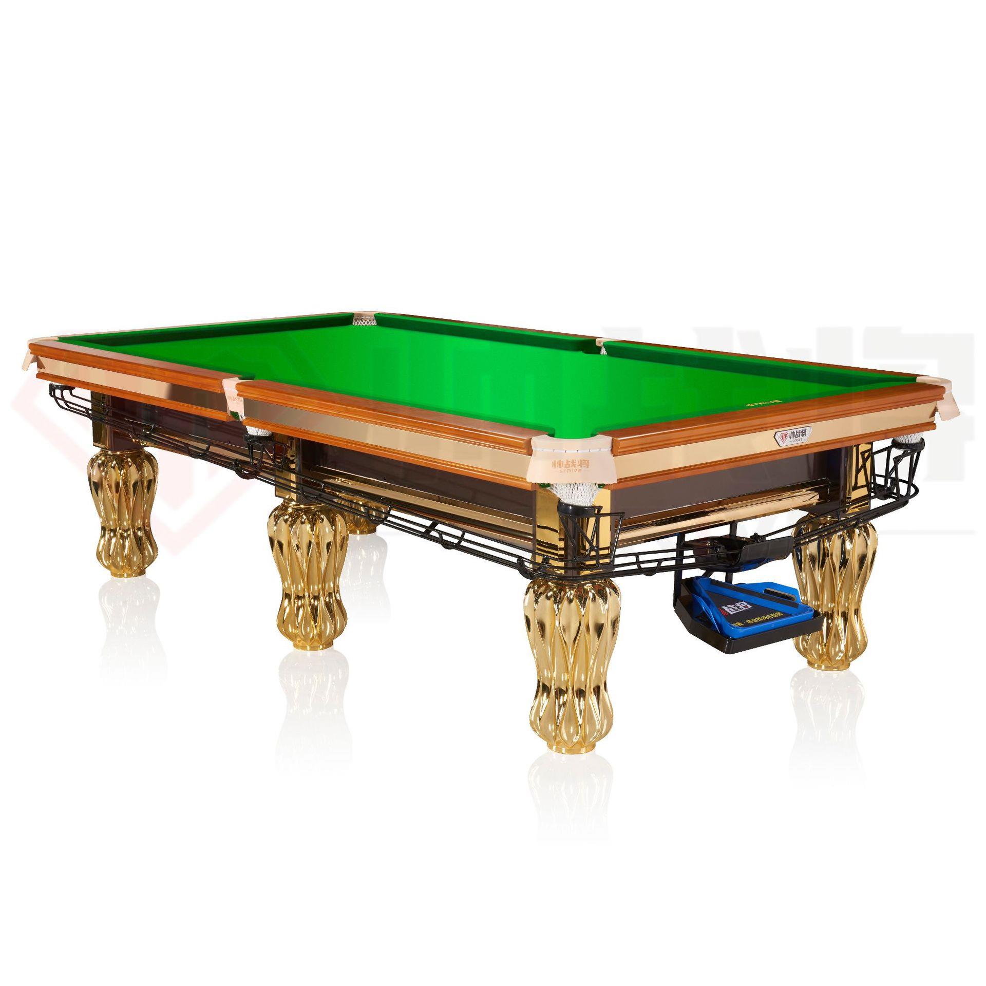 X3台球桌家用标准型成人桌球台钢库商用中式黑八球二合一