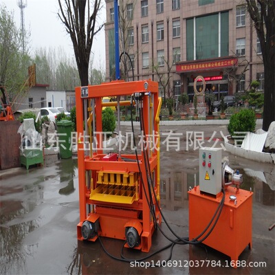 QT4-30 small hydraulic concrete hollow block machine