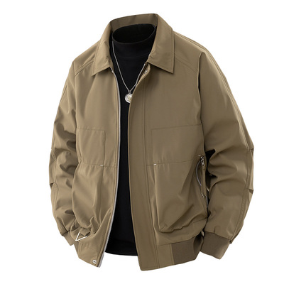 2025年韩版轻熟风宽松短款夹克