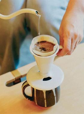 日本蜘蛛手冲咖啡过滤杯V30锥形杯树脂过滤器1人滴杯V60