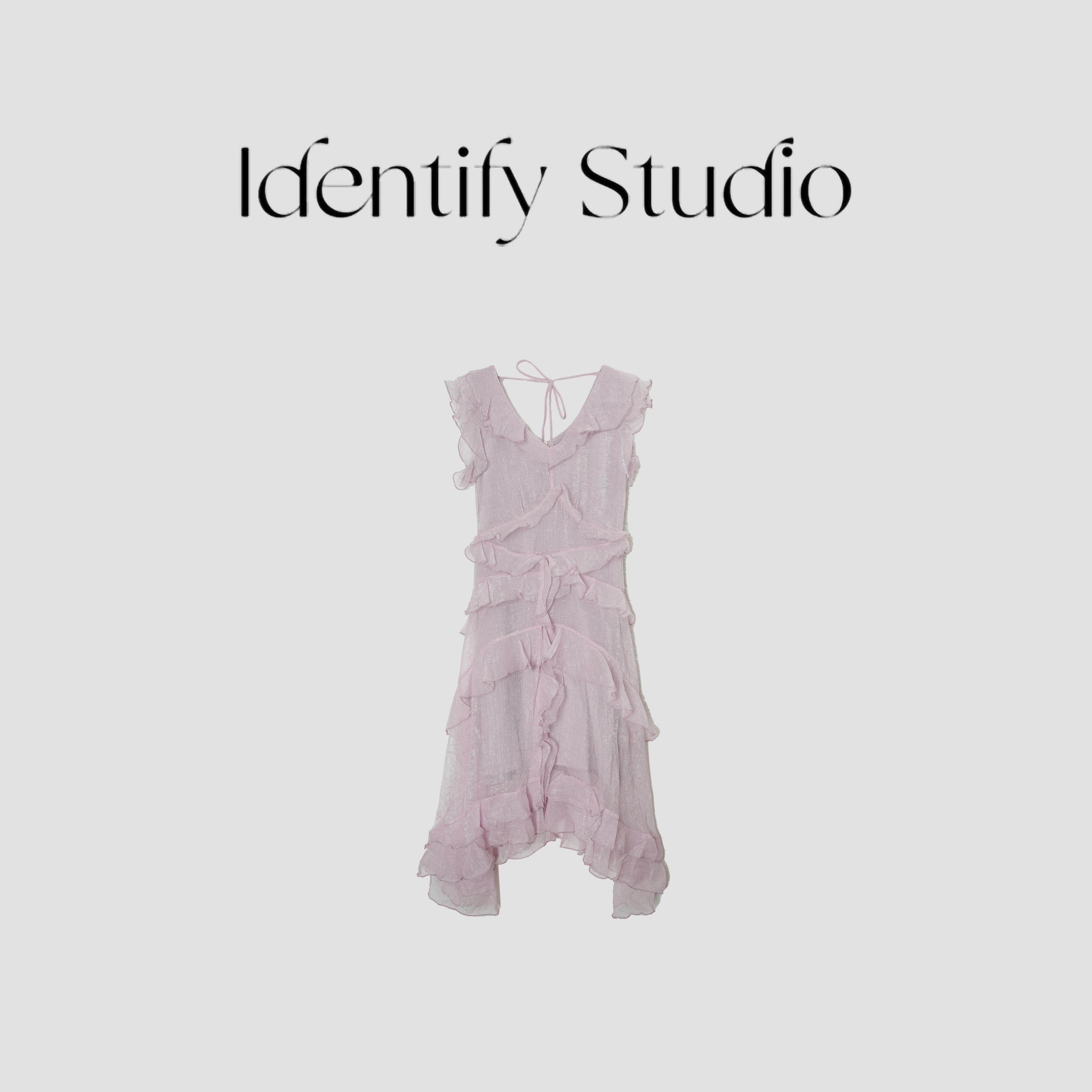 【陈书婷专属】秋夏法式设计欧美百搭时尚简约显瘦连衣裙A04006