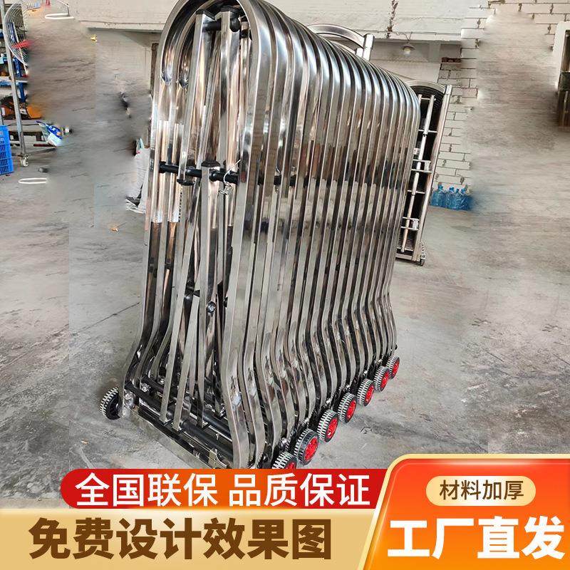 手动伸缩门家用简易折叠收缩户外折叠门移动门幼儿园推拉门庭院门