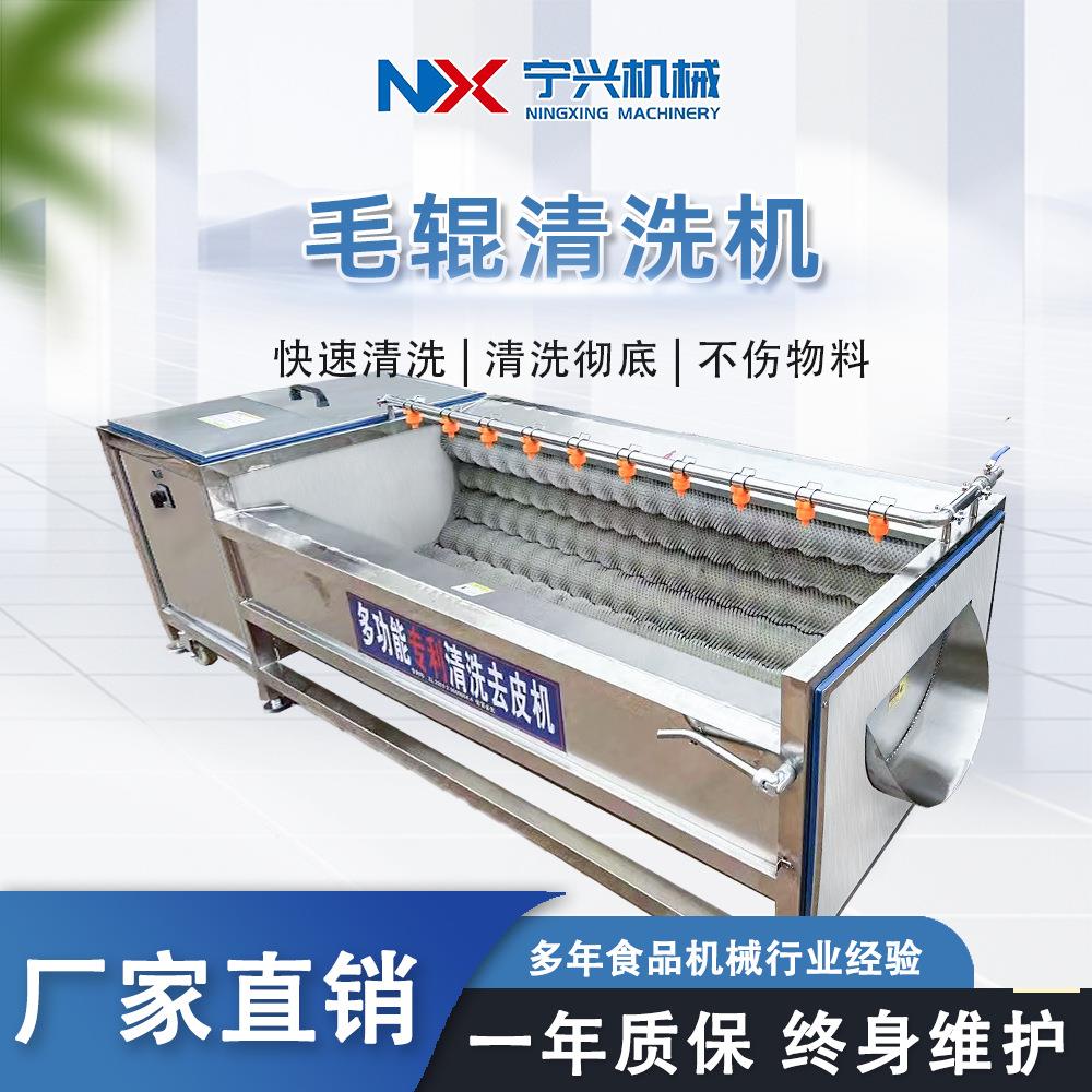宁兴多功能牡蛎毛刷去泥机全自动海蛎子清洗设备平行生蚝清洗机