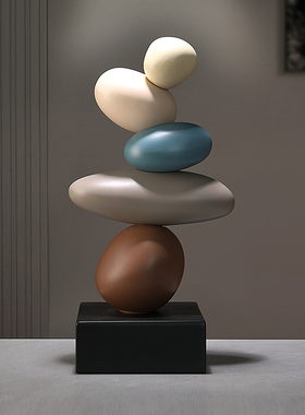 沛纳丽时来运转书房桌面摆件办公室玄关J客厅电视柜装饰品乔迁礼