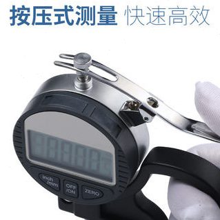 纸.0千仪厚度规头0薄膜M分高精度百分Umm1数显LO测0张测厚规平