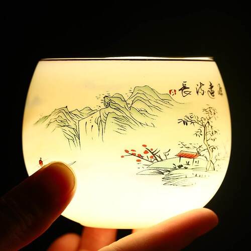 定窑功夫茶具套装中式茶壶泡茶家用客厅办公室会客盖碗陶瓷泡茶杯