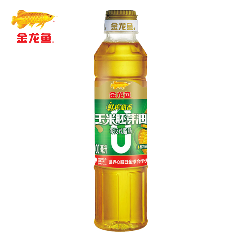 金龙鱼玉米油400ml/瓶装非转基因物理压榨家用炒菜烹饪食用植物油