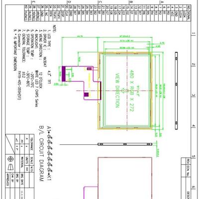 4.3寸TFT显示屏480x272分辨率RGB通讯4.3寸IPS液晶屏高亮500亮度