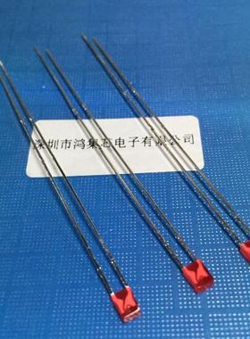 超长脚 2X3X4mm红发红色加长脚68mm 方形直插LED灯珠发光二极管