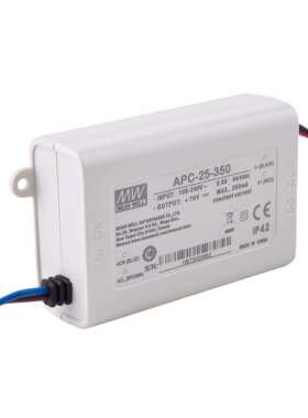 明纬LED电源 APC-25-500 25W LED恒流开关照明电源