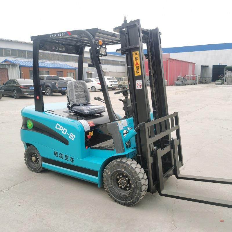 电动升高装卸车 码头搬运四轮电动叉车 2吨仓库运输车
