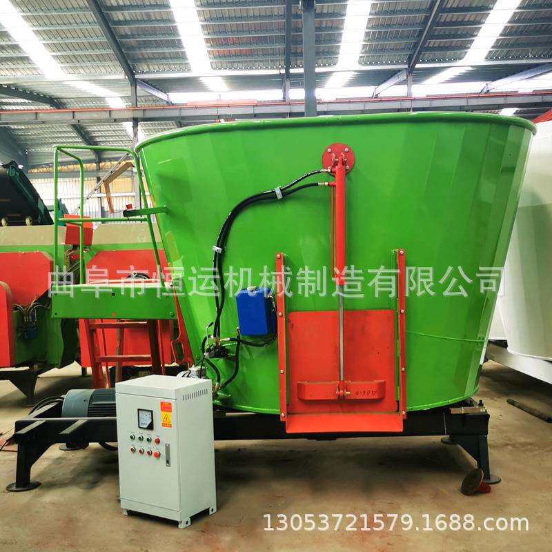 立式tmr搅拌机 牛马羊饲喂草秧粉碎混料机 全日粮预混制备机