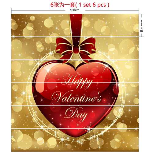 SLT013圣诞节爱心3D楼梯贴可移水防时尚创意台阶装饰墙贴家居