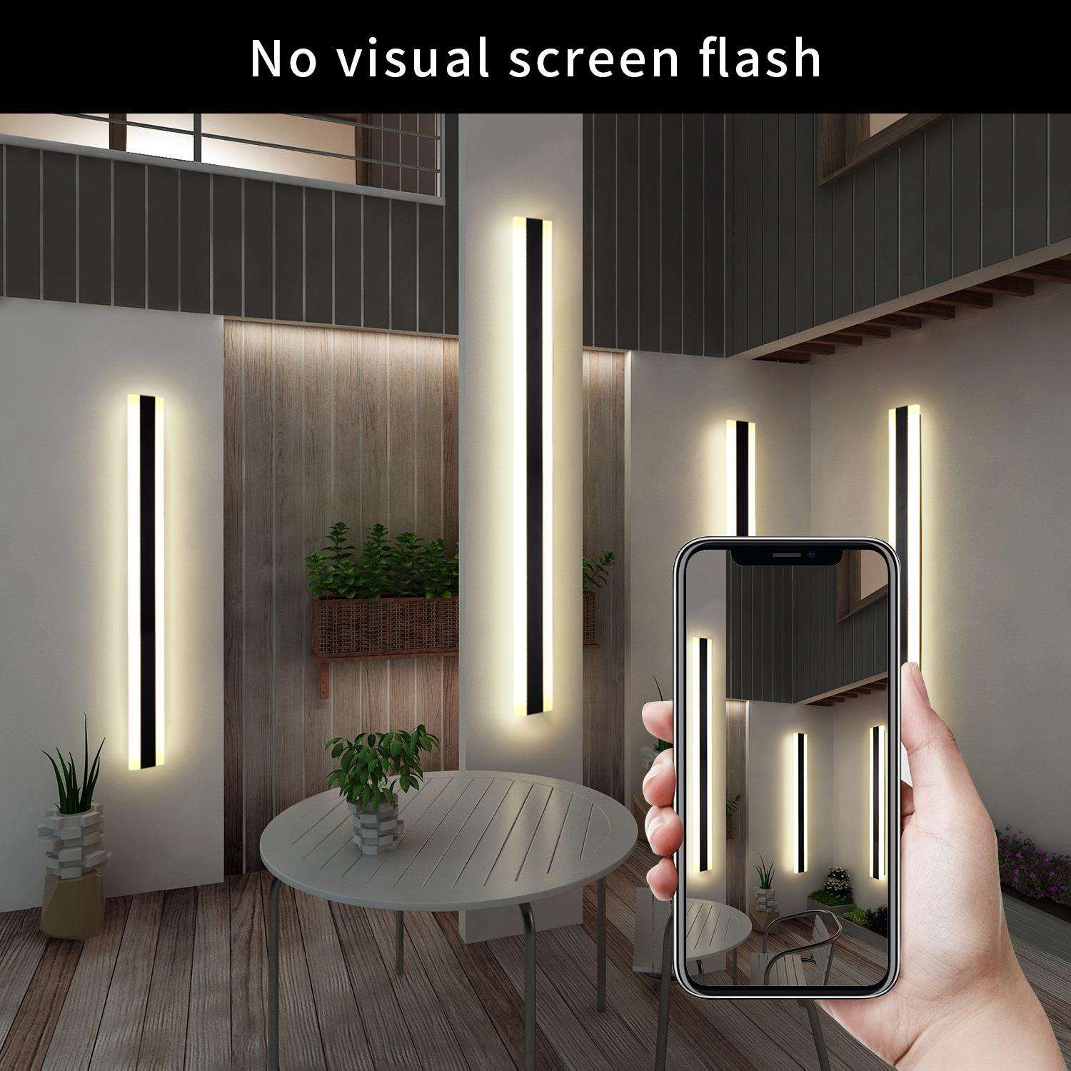 跨境亚马逊防水led庭院别墅大门长条壁灯过道门前装饰卧室床头灯