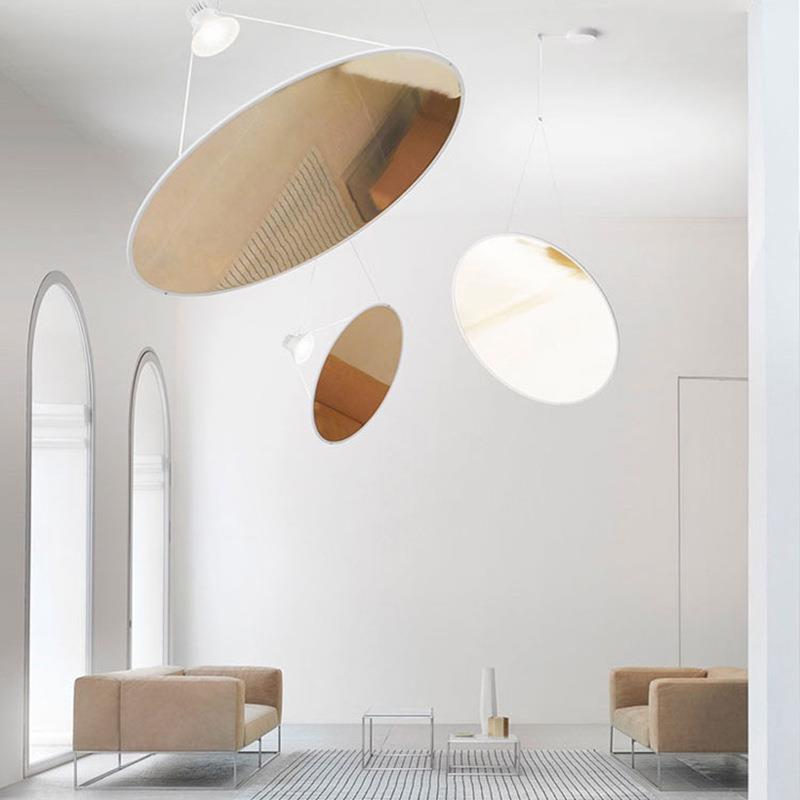 雷达后现代极简挑高吊灯LOFT客厅餐厅大厅休息区公共空间设计师灯