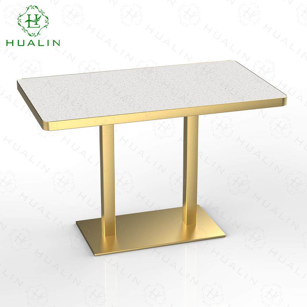 防污耐磨岩板长方形商用餐桌别墅轻奢极简天然大理石意式商用家具