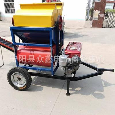 花生脱粒机干湿两用花生摘果机自动装袋花生打果机鲜花生脱果机