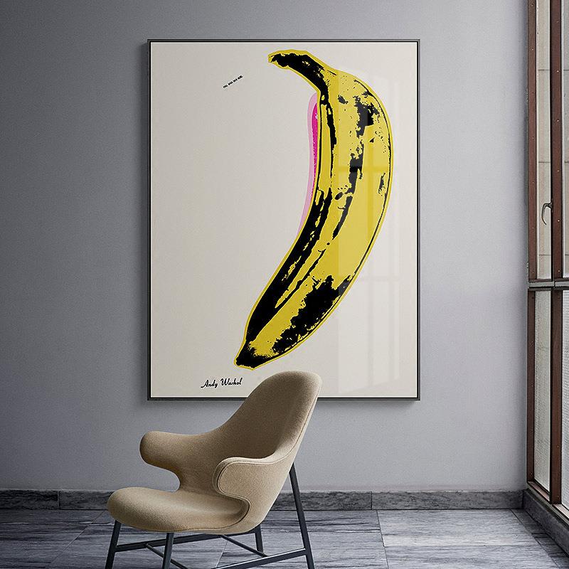 安迪.沃霍尔《banana》波普艺术装饰画工作室大幅壁画大香蕉挂画