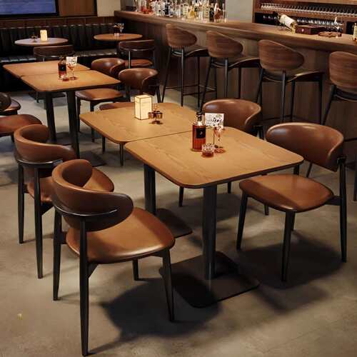 小酒馆咖啡厅复古美式桌椅网红餐饮店茶餐厅烧烤店清吧酒吧商用桌