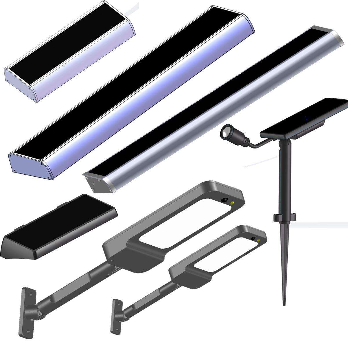 太阳能灯户外庭院灯饰LED感应灯铝合金外壳光控高亮度