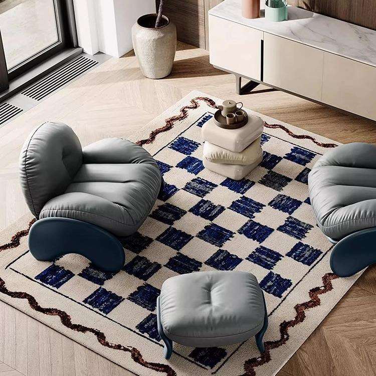 意式轻奢高级单人沙发椅舒适客厅卧室小户型异性单人沙发椅