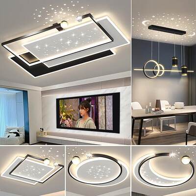 2024年新款客厅灯现代简约大气主卧室中山灯具吸顶灯led超亮大灯