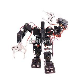 15自由度 双足机器人 人形竞走机器人 全套舵机支架配件 含爪子