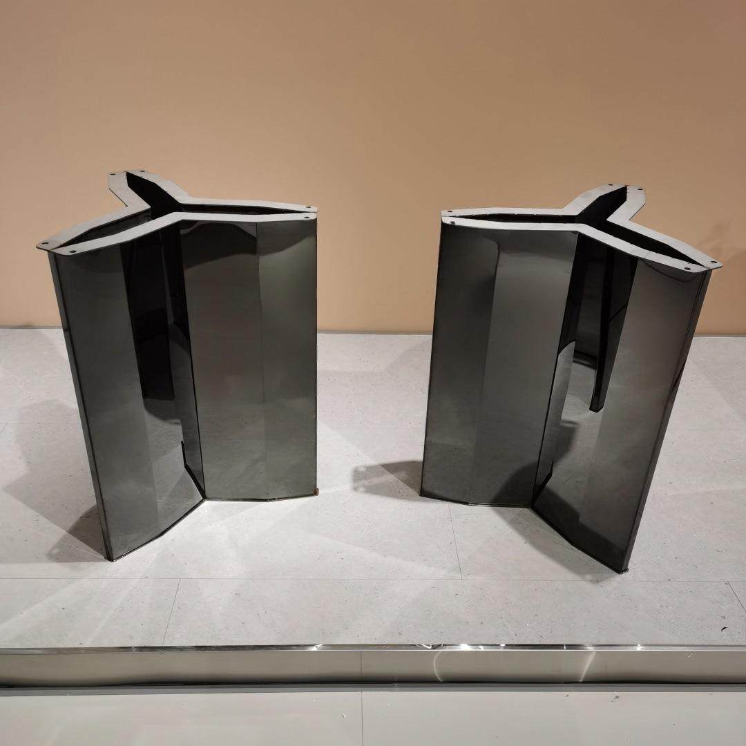 厂家不锈钢桌架家用餐厅轻奢桌脚支架大理石长方形专用餐桌腿