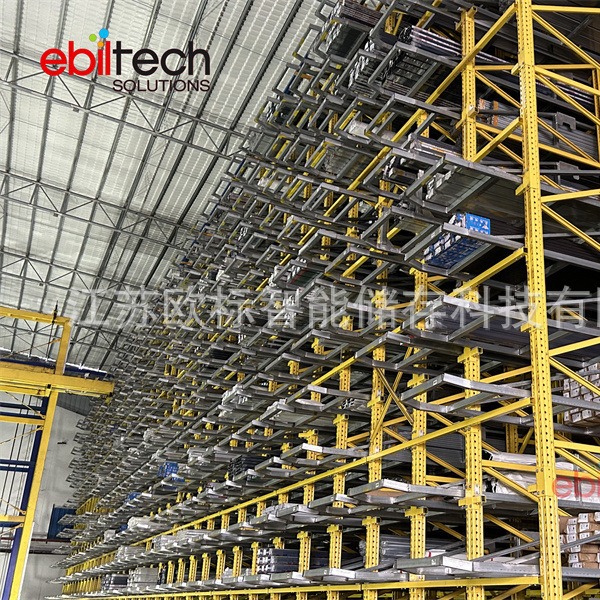 欧标智能全自动蜂窝式钢管方管角钢长料材上料货架系统含堆垛上料